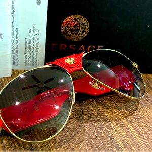 Versace Sunglasses - Gold Frame,